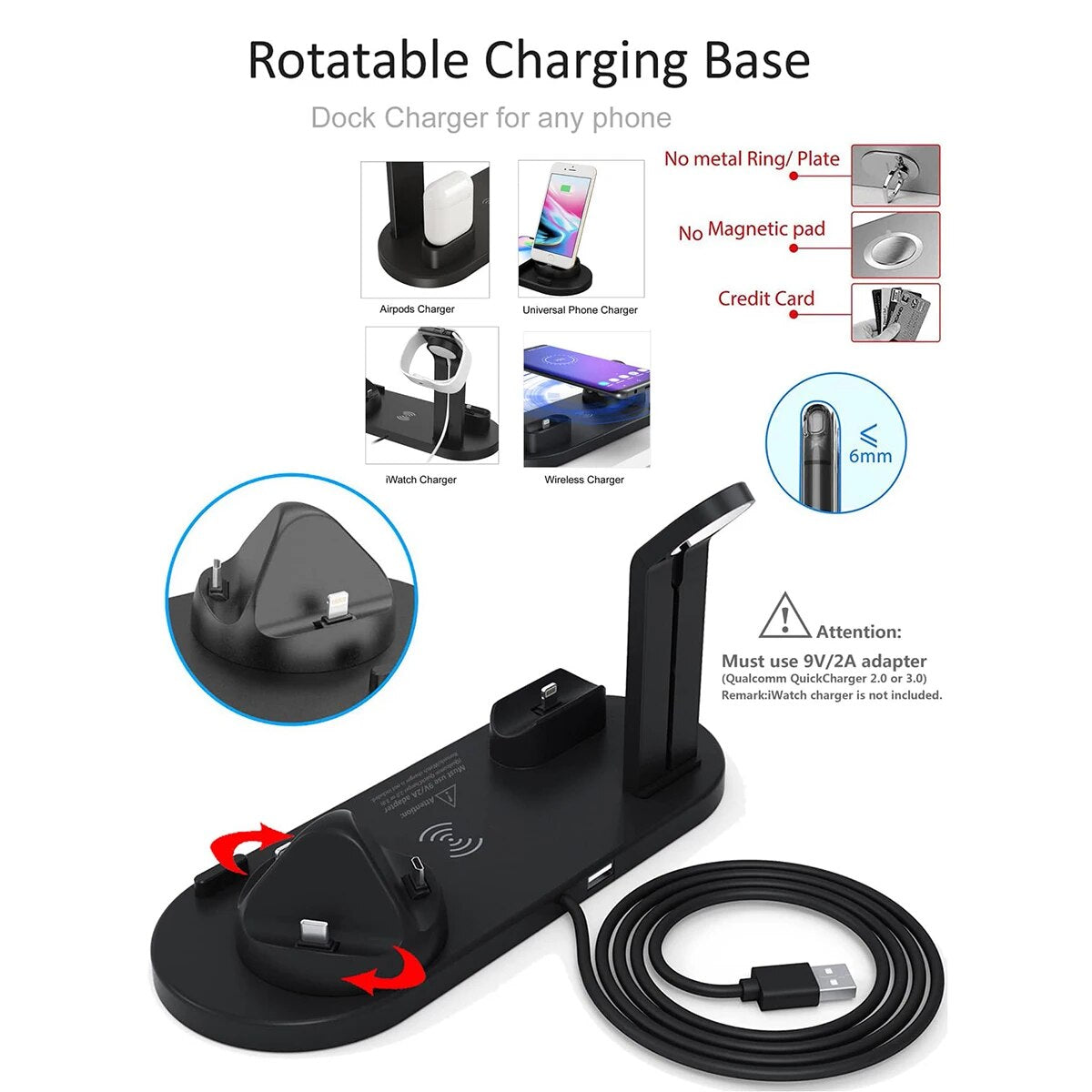 ChargePro 6-in-1 Wireless Charging Dock
